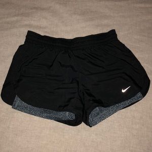 Nike dri-fit black shorts with spandex